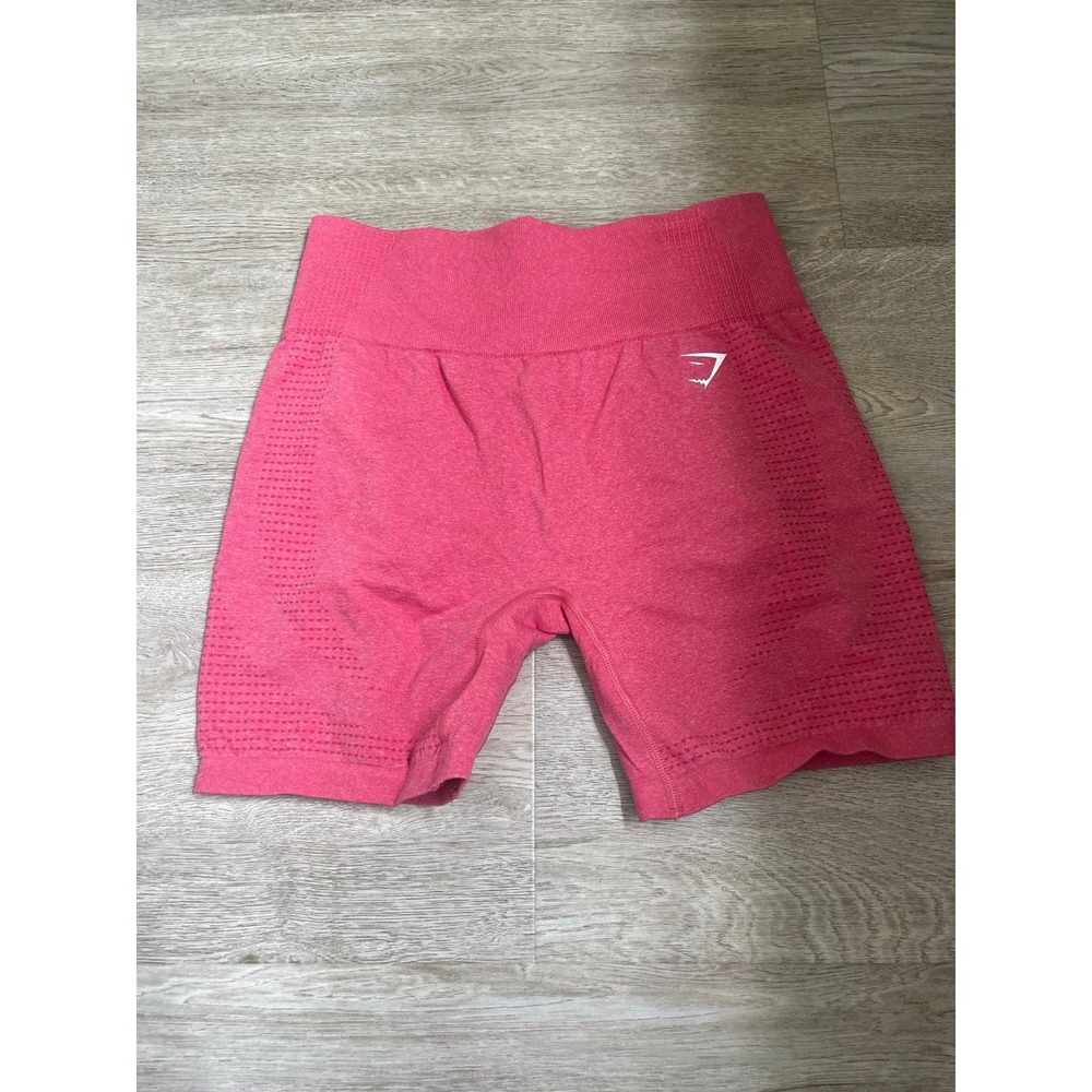 (L) Gymshark Vital Seamless 2.0 Shorts - Bright Fuchsia Marl NWOT